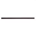 Tablecraft Black PLA Individually Wrapped Straw, 7.75 inch - 300 count per pack -- 24 packs per case.