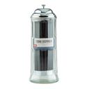 Tablecraft 7.75 inch Solid Black Unwrapped 6mm Paper Straw, 500 count -- 6 per case