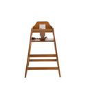 Tablecraft Wood Walnut Finish Assembled High Chair, 19.75 x 19.75 x 29 inch