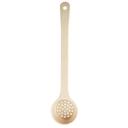 Tablecraft Polycarbonate Beige Perforated Long Handle Spoonout with White Capacity Marking, 3 Ounce Capacity -- 12 per case