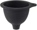 Tablecraft Black Silicone Funnel for Squeeze Bottles