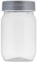 Tablecraft Plastic Mason Jar with Lid, 8 Ounce