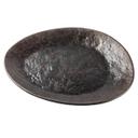 Tablecraft Lunara Collection Melamine Brown Stone Pattern with Copper Flecks Small Plate, 10.5 x 9 x 1.125 inch