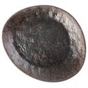 Tablecraft Lunara Collection Melamine Brown Stone Pattern with Copper Flecks Large Plate, 13.25 x 11.125 x 1.25 inch