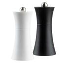 Tablecraft Acrylic Black and White Salt and Pepper Mill Set, 5 inch -- 1 set