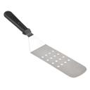 Tablecraft Stainless Steel Perforated Turner with Black Polypropylene Handle, 15 inch