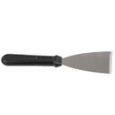 Tablecraft Stainless Steel Scraper with 3 inch Black Polypropylene Handle, 9.5 inch