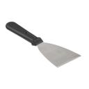 Tablecraft Stainless Steel Scraper with Black Polypropylene Handle, 9.5 inch