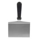 Tablecraft Stainless Steel Turner with 6.25 x 4.5 inch Black Polypropylene Handle, 11 inch