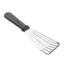 Tablecraft Stainless Steel Fish Turner with Black Polypropylene Handle, 11 inch