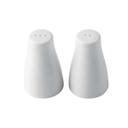 Tablecraft White Melamine Round Salt and Pepper Shaker, 1.25 Ounce -- 1 set