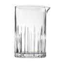 Tablecraft Waverly Collection Glass Vertical Pattern Clear Mixing Glass, 20 Ounce Capacity -- 6 per case