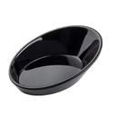 Tablecraft Black Melamine Oval Mini Dish, 0.75 Ounce Capacity -- 24 per case