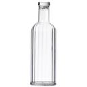 Tablecraft Styrene Acrylonitrile Clear Fluted Carafe with Lid, 34 Ounce Capacity