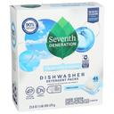 Seventh Generation Free and Clear Dishwasher Detergent Packs, 45 count -- 5 per case