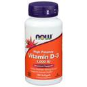 Now Foods Vitamin D3 1000 IU Dietary Supplement Soft Gels, 180 count