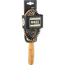 Bass Large Oval Hair Brush with Natural Wild Boar Bristle Plus Nylon Pin