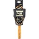 Bass Large Oval Hair Brush with Natural Wild Boar Bristle Plus Nylon Pin