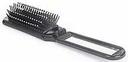 Bass Brushes The Travel Brush Smoke Fold Up Hairbrush with Mirror Handle