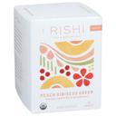 Rishi Peach Hibiscus Green Tea, 15 count -- 6 per case