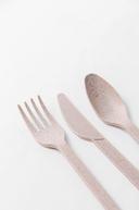 Greenprint Heavy Weight Natural Agave 3 Piece Fork, Knife and Napkin Cutlery Mix Pack, 200 Count