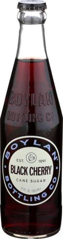 Boylan Cane Sugar Black Cherry Soda, 12 Fluid Ounce -- 12 per case.