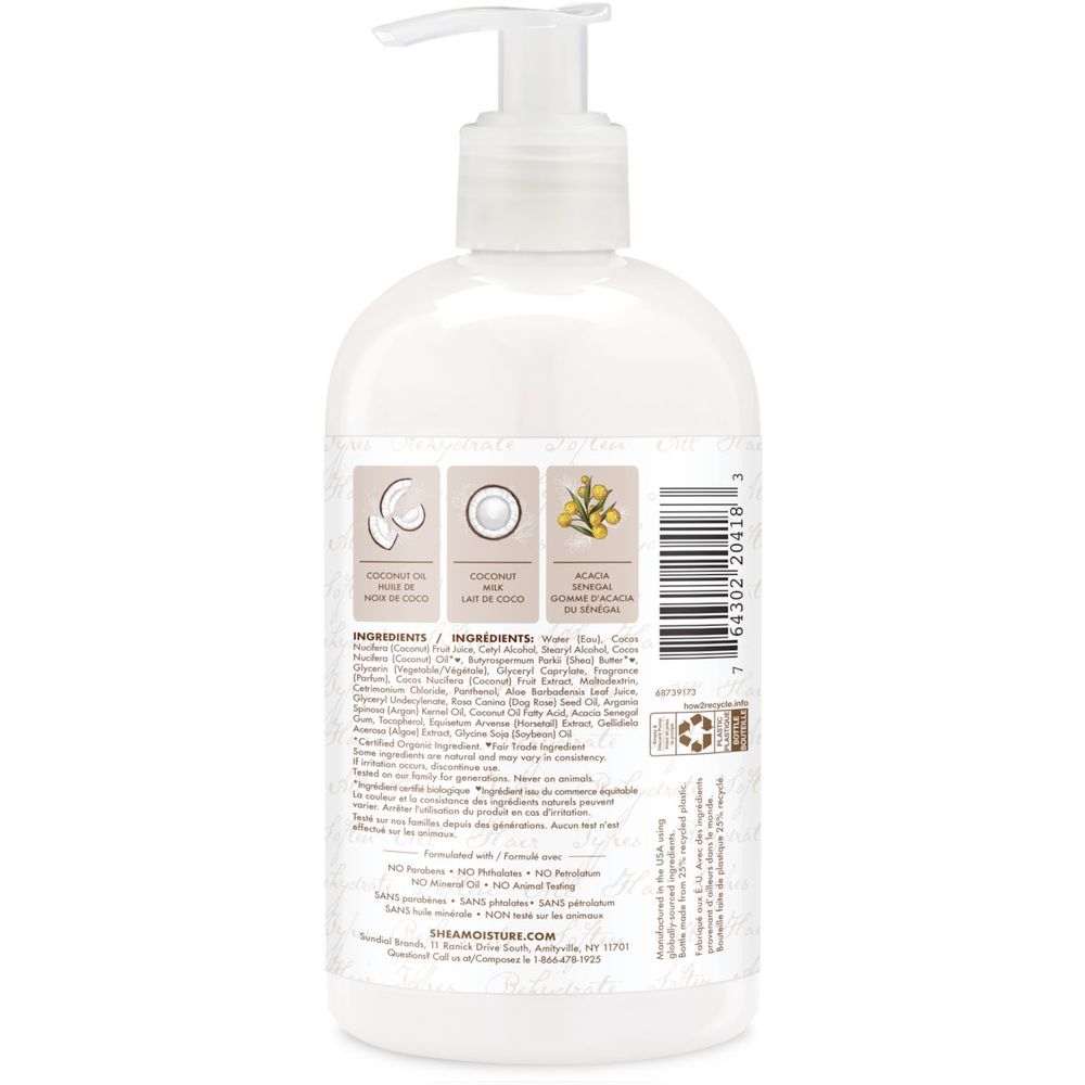 Shea Moisture 100% Virgin Coconut Oil Daily Hydration Conditioner, 13 Fluid Ounce -- 4 per case