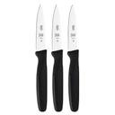 Mercer Culinary Millennia Slim Paring Knife with Black Handle, 3 inch - 3 per pack