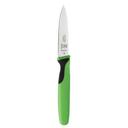 Mercer Culinary Millennia Slim Paring Knife with Green Handle, 3 inch
