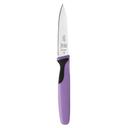 Mercer Culinary Millennia Slim Paring Knife with Purple Handle, 3 inch