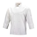 Mercer Culinary Millennia White X-Large Unisex Cook Jacket with Traditional Buttons
