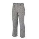 Mercer Culinary Black/White Medium Genesis Unisex Chef Pants in Hounds Tooth