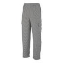 Mercer Culinary Black/White Medium Genesis Unisex Chef Cargo Pant in Hounds Tooth