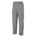 Mercer Culinary Black/White 4X Large Genesis Unisex Chef Cargo Pant in Hounds Tooth