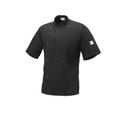 Mercer Culinary Black X Large Genesis Unisex Short Sleeve Chef Jacket with Traditional Buttons