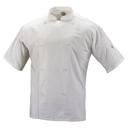 Mercer Culinary White 5X Large Genesis Unisex Short Sleeve Chef Jacket with Traditional Buttons