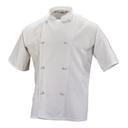Mercer Culinary White X Large Genesis Unisex Short Sleeve Chef Jacket with Cloth Knot Buttons