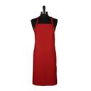 Mercer Culinary Red Genesis Bib Apron with Pocket