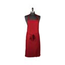 Mercer Culinary Red Genesis Bib Apron without Pocket