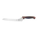 Mercer Culinary Millennia Colors Brown Offset Wavy Edge Bread Knife, 9 inch