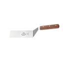 Mercer Culinary Praxis Brown Rosewood Handle Square Edge Turner, 6 x 3 inch