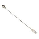 Barfly Stainless Steel Bar Spoon with Fork End, 15 3/4 inch