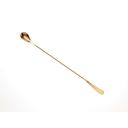 Barfly Gold Plated Japanese Style Standard Bar Spoon, 13 3/16 inch