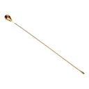 Barfly Gold Plated Classic Bar Spoon with Teardrop End, 19 5/8 inch