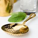 Barfly Gold Plated Julep Strainer, 6 1/2 inch Overall Length