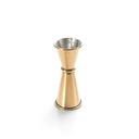 Barfly Gold Plated Japanese Style Jigger, 1 x 1 1/2 Ounce
