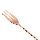 Barfly Copper Bar Spoon with Fork End, 19 5/8 inch