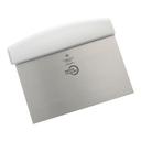 Mercer Culinary Bench Scraper with White Handle, 5 7/8 x 3 1/2 inch