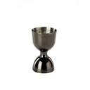 Barfly Gun Metal Black Heavy-Duty Straight Rim Bell Jigger, 1 x 2 Ounce