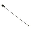 Barfly Gun Metal Black Classic Bar Spoon with Teardrop End, 15 3/4 inch